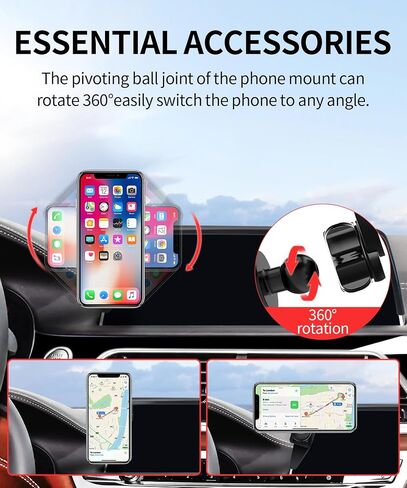 Car Phone Holder for 2023-2025 BMW 7 Series / 2023 2024 2025 BMW i7 Accessories 14.9 inch Screen Fixed Clip, Phone Mount Compatible with MagSafe, Cell Phone Holder Does Not Affect Air Vent in Kuwait