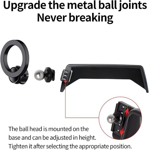 Car Phone Holder for 2023-2025 BMW 7 Series / 2023 2024 2025 BMW i7 Accessories 14.9 inch Screen Fixed Clip, Phone Mount Compatible with MagSafe, Cell Phone Holder Does Not Affect Air Vent in Kuwait