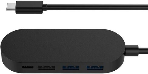 USB Hub One for Four Multi-Port Hub Type-c to USB3.0 Splitter for Hub Extension USB-c Converter (Color : Black) (Black) in Kuwait