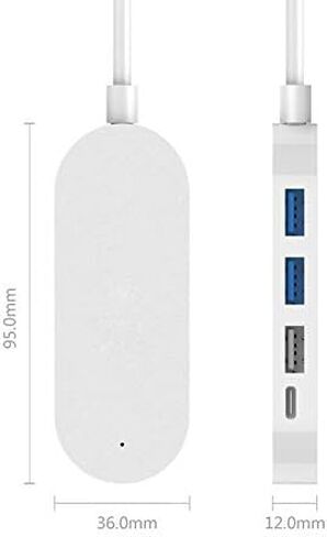 USB Hub One for Four Multi-Port Hub Type-c to USB3.0 Splitter for Hub Extension USB-c Converter (Color : Black) (Black) in Kuwait