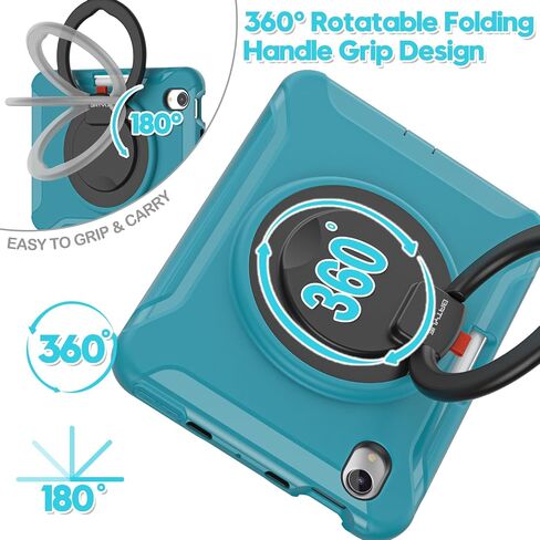 CASE BATYUE لـ iPad Mini 7 (A17 PRO) 2024/ MINI 6 8.3 '' 2021 ، حقيبة حماية كاملة الصدمات للأطفال مع 360 درجة دوارة و 180 درجة قابلة للطي ، حامل وقلم رصاص | وردي مبتهج in Kuwait
