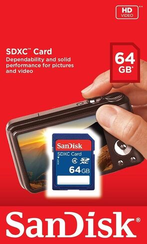 Sandisk 64GB (10 Pack) SDXC Class 4 Flash Card Card SDSDB-064G Bundle مع (1) قارئ بطاقة Goram in Kuwait