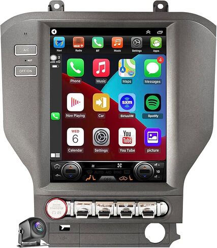 Android 14 Car Stereo Radio for Ford Mustang 2010-2014 GPS Navigation with DSP in Dash Headunit Multimedia Player 9.7-Inch IPS Touchscreen Build in Android AUTO Wireless Carplay Bluetooth in Kuwait