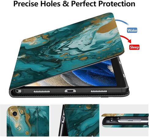 Case for Amazon Kindle Fire 7 Tablet (12th Generation, 2022 Release),Slim PU Leather Folding Stand Protive Cover with Auto Wake/Sleep for Fire 7 2022,Pine Trees in Kuwait