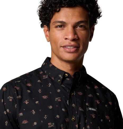 Columbia Men's Rapid Rivers Printed Short Sleeve Shirt, Comfort Stretch in Saudi Arabia