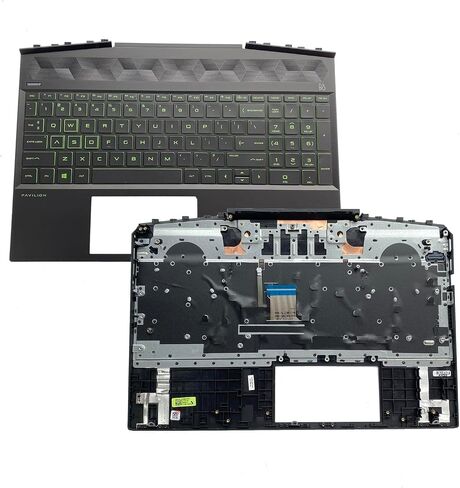 استبدال أجنحة ألعاب HP 15-DK 15-DK0126TX TPN-C141 COPTOP TOP TOP COPLE CASE PALMREST PANGERT PART L57593-001 AP2K8000310 in Saudi Arabia
