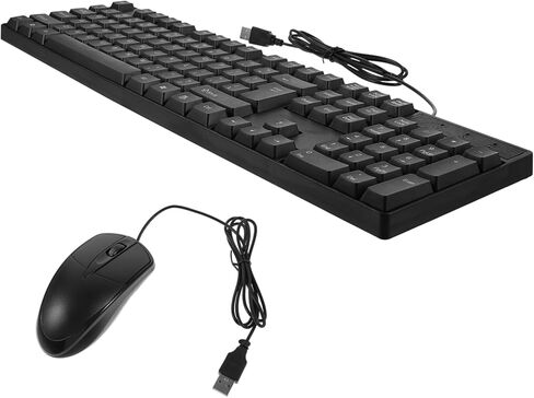 1 مجموعة مفاتيح المفاتيح والماوس تصميم مريح كامل الاستجابة الماوس البصري لأسطح التشغيل السلسة للمكتب والاستخدام المنزلي in Kuwait