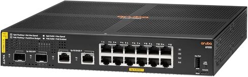 Aruba 6100 12G Class4 PoE 2G/2SFP+ 139W Switch - JL679A#ABB EU Localization/Cord in Saudi Arabia