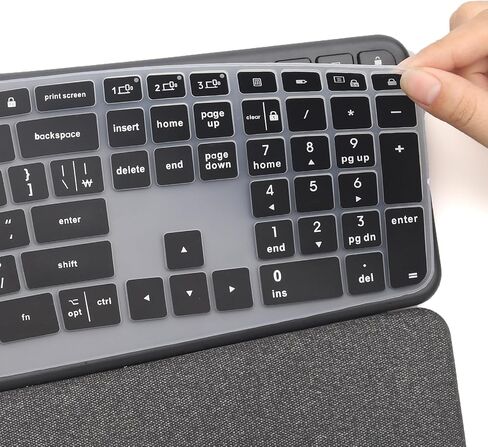 غطاء لوحة مفاتيح السيليكون للوحة مفاتيح Logitech Ergo K860 اللاسلكية ، k860 splis in Saudi Arabia