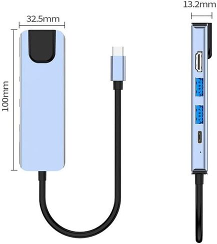 5-in-1 3.0Hub Hub توسيع Dock in Saudi Arabia
