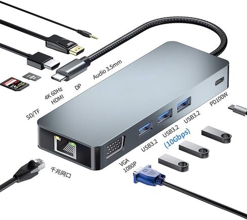 Type-C Dock USB3.2 Expander Gigabit Network in Saudi Arabia