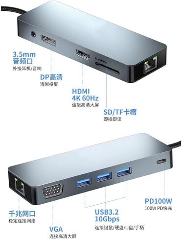 Type-C Dock USB3.2 Expander Gigabit Network in Saudi Arabia