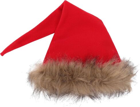 قبعة سانتا التنكرية القزم Liripipe زي قطيفة حافة طويلة مدببة لعيد الميلاد قبعة رن فير لعيد الميلاد in Kuwait