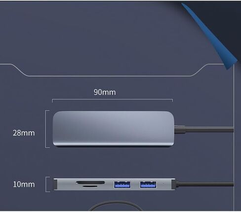 5-in-1 Docking Station 3.0 hub TF/SDtype-c hub in Saudi Arabia