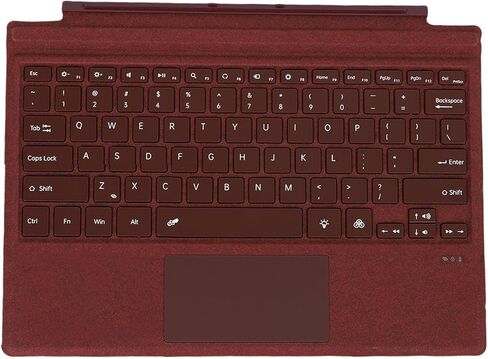 Yunseity Wireless Keyboard, 7 Color Backlit Type Cover with Multi Gesture Touchpad Fit for Surfaces Pro 3, 4, 5, 6, 7, 7+ Portable Tablet (Black) in Saudi Arabia