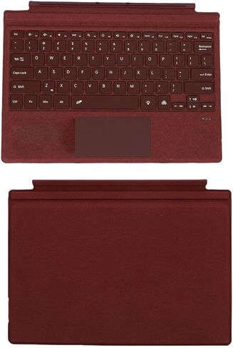 Yunseity Wireless Keyboard, 7 Color Backlit Type Cover with Multi Gesture Touchpad Fit for Surfaces Pro 3, 4, 5, 6, 7, 7+ Portable Tablet (Black) in Saudi Arabia
