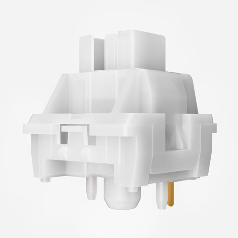 Silent Keyboard Switches,White Jade Switch for Mechanical Gaming Keyboard,5-pin Linear/Typing&Gaming/Pre Lubed Switches(108Pcs,Mute White) in Kuwait