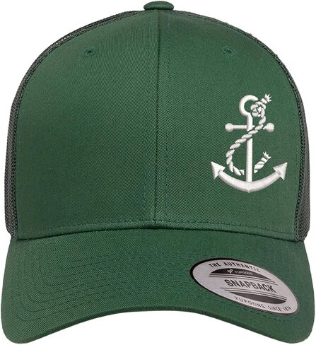 Silhouette Country Hats for Men & Women | Embroidered Anchor with Rope | Mesh Trucker Hats for Men & Women in Saudi Arabia