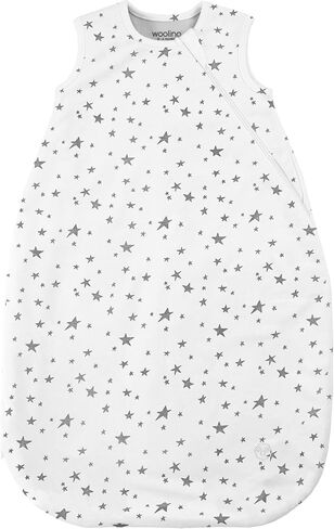Woolino Merino Wool and Organic Cotton Baby Sleeping Bag - 4 Season Classic Sleep Sack - Two-Way Zipper Sleeping Bag for Baby and Toddler - 6-18 Months - Sheep in Saudi Arabia