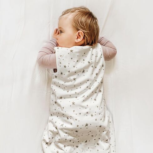 Woolino Merino Wool and Organic Cotton Baby Sleeping Bag - 4 Season Classic Sleep Sack - Two-Way Zipper Sleeping Bag for Baby and Toddler - 6-18 Months - Sheep in Saudi Arabia