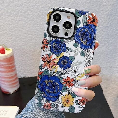 J.West متوافق مع iPhone 15 Pro Max Case 6.7 بوصة مع 2 حزمة شاشة زجاجية مقسّمة ، تغطية هجينة حيوانات طيبة للبنات للنساء الحالات الجمالية للهاتف in Kuwait
