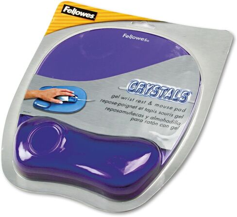 FEL91441 - Fellowes Gel Crystals Mousepad/Wrist Rest - Purple in Saudi Arabia