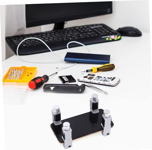 STOBOK 2pcs Screen Fixing Clip Set for Tablets and Phones Adjustable Metal Clamps for Secure Screen Repair Compatible Laptops and LCDs for DIY Enthusiasts in Saudi Arabia