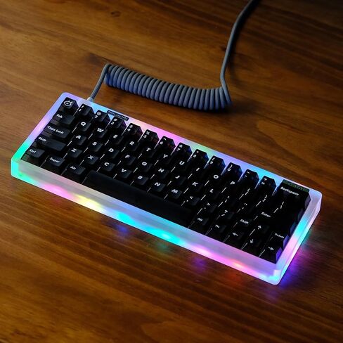 122 Keys Red Transparent Keycaps Cherry Profile Matte Keycap Set Fit for 60% 65% 75% Cherry Mx Switches Mechanical Keyboard in Saudi Arabia