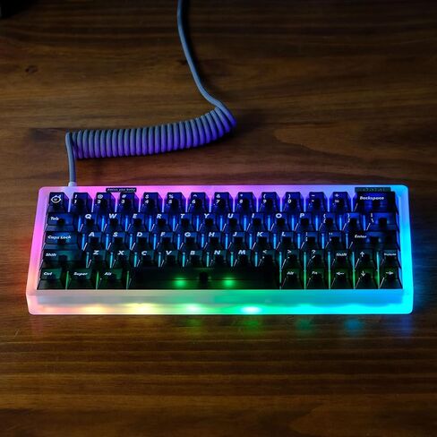 122 Keys Red Transparent Keycaps Cherry Profile Matte Keycap Set Fit for 60% 65% 75% Cherry Mx Switches Mechanical Keyboard in Saudi Arabia
