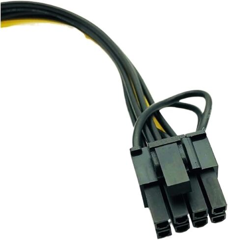 5pcs 15pin sata male to 8pin (6+2) PCI-e كابل تزويد الطاقة 20cm كابل SATA 15 دبوس إلى 8 دبوس كابل 18AWG لبطاقة الرسوم in Saudi Arabia
