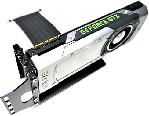 PCIE 3.0 x16 بطاقة الرسومات كابل امتداد قوس العروض العمودية لمحول بطاقة الفيديو ATX للكسارة (25 سم) in Saudi Arabia
