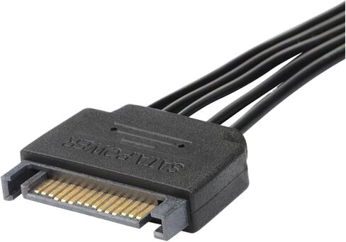 30 سم 15pin sata ذكر إلى أنثى كابل تمديد الطاقة لـ HDD SSD 18AWG كابل مزود الطاقة النحاس النحاس النقي in Saudi Arabia