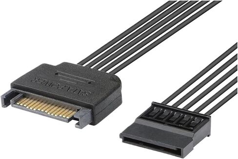 30 سم 15pin كابل تمديد الطاقة SATA 18AWG ذكر إلى أنثى من أجل HDD SSD كابل تزويد طاقة الأسلاك النحاس النقي in Saudi Arabia
