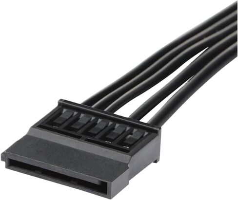 30 سم 15pin sata ذكر إلى أنثى كابل تمديد الطاقة لـ HDD SSD 18AWG كابل مزود الطاقة النحاس النحاس النقي in Saudi Arabia