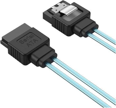1.0M SATA 12Gbps Cables Thin SATA Cable,Straight SATA SSD Cable,Flexible-SATA Cable for SSD, HDD, CD, DVD Drives in Saudi Arabia