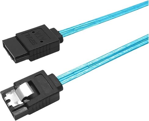 1.0M SATA 12Gbps Cables Thin SATA Cable,Straight SATA SSD Cable,Flexible-SATA Cable for SSD, HDD, CD, DVD Drives in Saudi Arabia