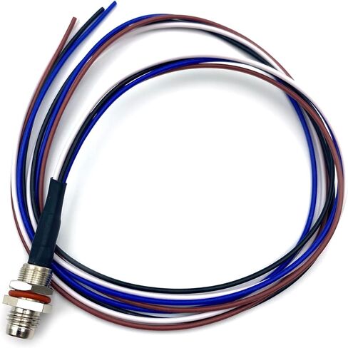 1.64ft M8 4 Pin A Code Male Connector Cable, IP67 Waterproof Back Mount Cable UnShielded Straight Aviation Socket Electrical Cable Sensor Receptacle 30V 4A (0.5Meter) in Kuwait