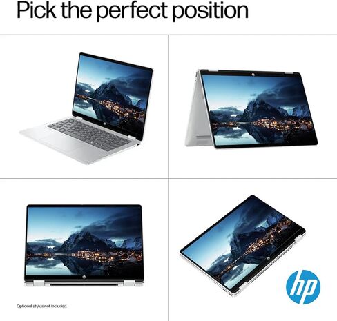 HP Omnibook 5 Flip 2-in-1 Laptop ، 14 "2K جهاز كمبيوتر محمول من شاشة اللمس 2K ، Intel 10-Core 5 120U ، 8GB LPDDR5 RAM • 512GB SSD • WI-FI 6E • Bluetooth 5.3 • Windows 11 Prondle with Microsoft Office 2021 in Kuwait