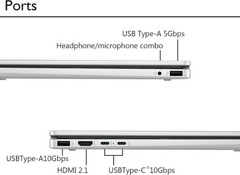 HP Omnibook 5 Flip 2-in-1 Laptop ، 14 "2K جهاز كمبيوتر محمول من شاشة اللمس 2K ، Intel 10-Core 5 120U ، 8GB LPDDR5 RAM • 512GB SSD • WI-FI 6E • Bluetooth 5.3 • Windows 11 Prondle with Microsoft Office 2021 in Kuwait