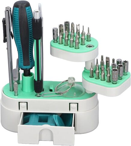 Versatile Set Ergonomic Design Magnetic Set 41 Pcs Precise Set with Excellent Metal Bits for Phone Tablet Camera Watch Electronics Repair Convenient Storage in Saudi Arabia