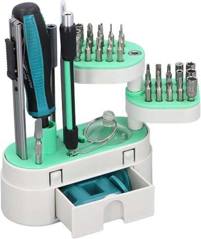 Versatile Set Ergonomic Design Magnetic Set 41 Pcs Precise Set with Excellent Metal Bits for Phone Tablet Camera Watch Electronics Repair Convenient Storage in Saudi Arabia