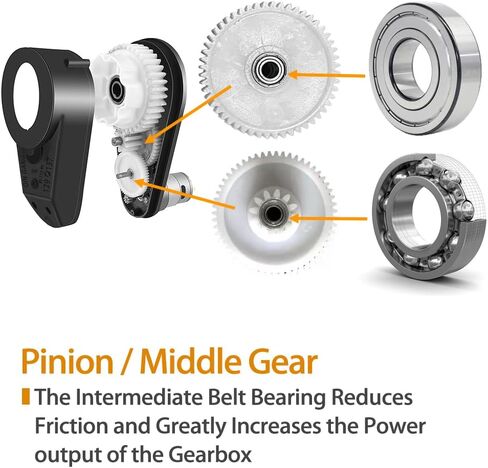 12V 550 40000RPM High Speed Steel Gears Motor Gearbox for Power Wheels Motor Upgrade,12 Volt Electric Hubs Motor Assembly Heavy Duty Gearbox for Kids Ride on Toys Car Replacement Parts in Saudi Arabia