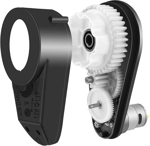 12V 550 40000RPM High Speed Steel Gears Motor Gearbox for Power Wheels Motor Upgrade,12 Volt Electric Hubs Motor Assembly Heavy Duty Gearbox for Kids Ride on Toys Car Replacement Parts in Saudi Arabia