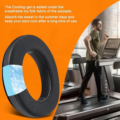 Soulwit Cooling Geling Postpads استبدال Bose Triport 1 (TP-1) ، Triport 1A (TP-1A) ، حول Earn 1 (AE1) ، وسائد وسائد أذن مع رغوة عزل الضوضاء ، سمك إضافي-أسود-أسود in Kuwait