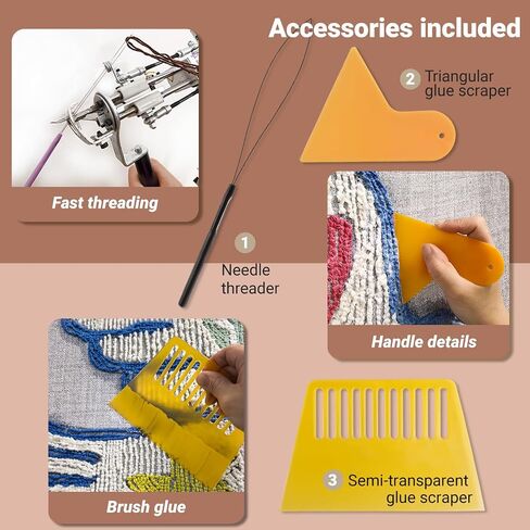 Primary Tufting Cloth with Marked Lines, Large Size Needlework Fabric, Monk's Cloth for Tufting Gun, Rug-Punch, Punch Needle, 45''x45'' in Saudi Arabia