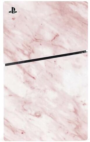Skinit Decal Gaming Skin Compatible with PS5 Slim Digital Edition Console - Pink Marble Design in Saudi Arabia