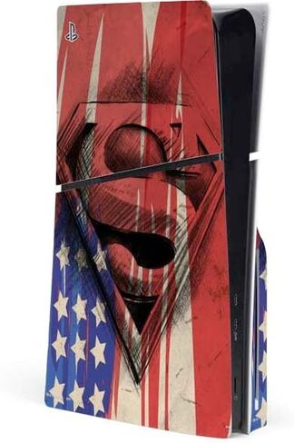 ألعاب Skinit Scenit Gaming متوفرة مع وحدة التحكم في PS5 Slim Disk - DC Comics Superman Superman Pastel Art Design in Saudi Arabia