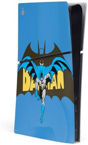 ألعاب Skinit Scenit Gaming متوفرة مع وحدة تحكم PS5 Slim Digital Edition - DC Comics Comics Batman Vintage تصميم فن التصميم المجمعة in Saudi Arabia