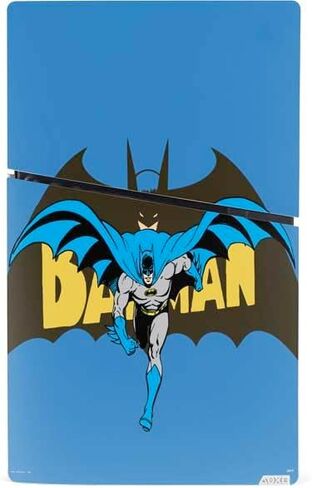 ألعاب Skinit Scenit Gaming متوفرة مع وحدة تحكم PS5 Slim Digital Edition - DC Comics Comics Batman Vintage تصميم فن التصميم المجمعة in Saudi Arabia
