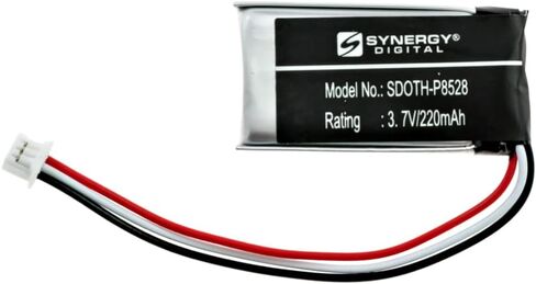 Synergy Digital Wireless Mouse Battery, Compatible with Logitech 533-000069 Wireless Mouse, (Li-Pol, 3.7V, 220mAh) Ultra High Capacity, Replacement for Logitech 533-000151 Battery in Saudi Arabia